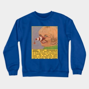 Vintage Ad - Nose Warmer Crewneck Sweatshirt